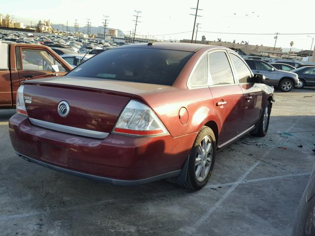 1MEHM42W68G622877 - 2008 MERCURY SABLE PREM BURGUNDY photo 4