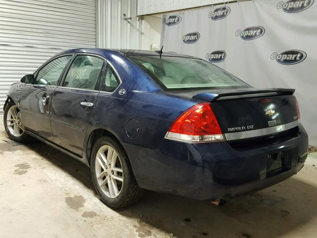 2G1WU583089174381 - 2008 CHEVROLET IMPALA LTZ BLUE photo 3