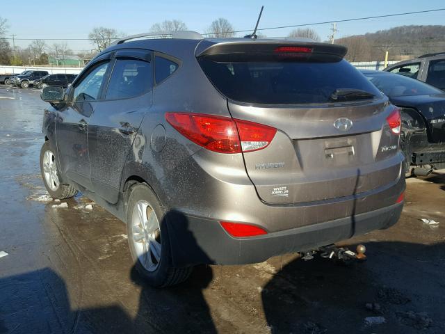 KM8JU3AC4DU563307 - 2013 HYUNDAI TUCSON GLS GRAY photo 3