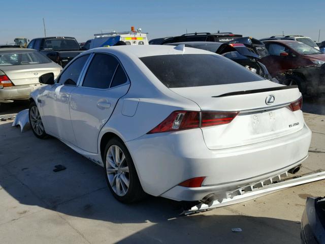 JTHBF1D24E5032080 - 2014 LEXUS IS 250 WHITE photo 3