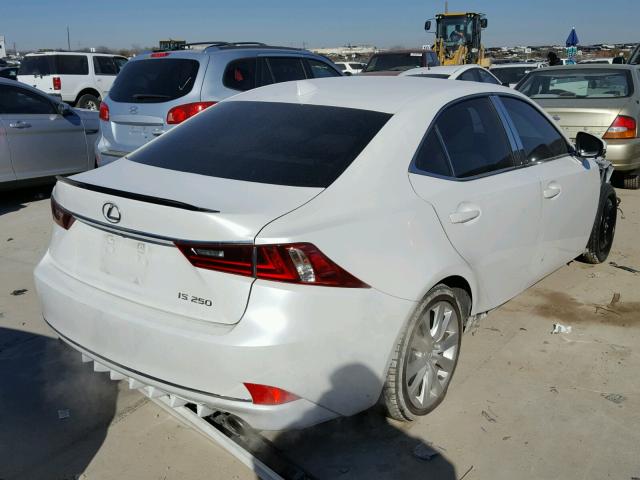 JTHBF1D24E5032080 - 2014 LEXUS IS 250 WHITE photo 4