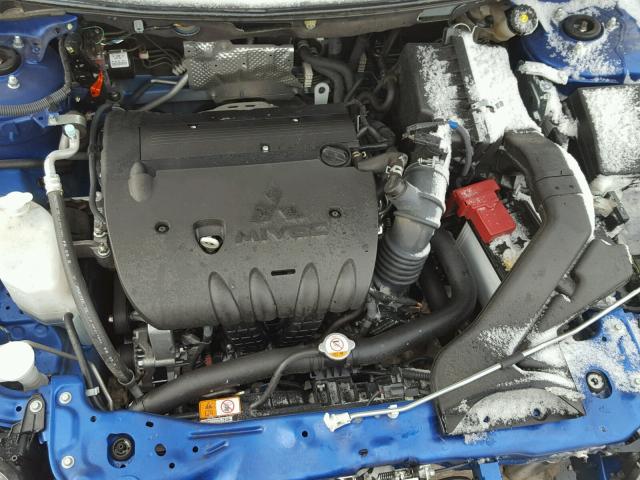 JA32U2FU6HU000364 - 2017 MITSUBISHI LANCER ES BLUE photo 7