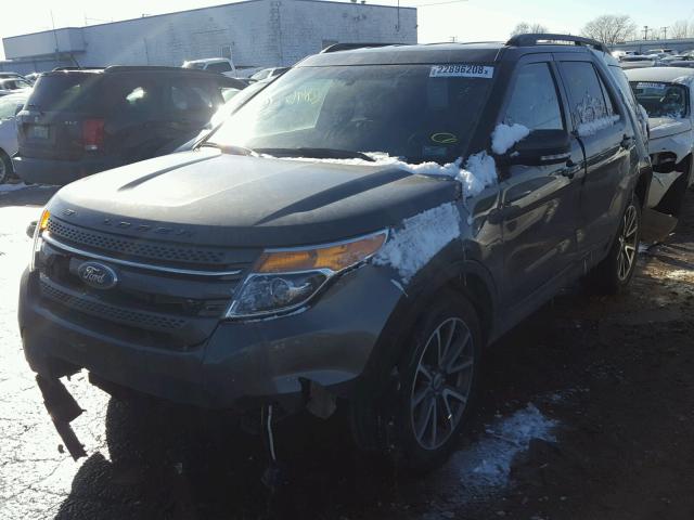 1FM5K8D80FGB88156 - 2015 FORD EXPLORER X BLACK photo 2