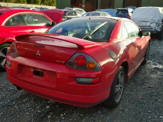 4A3AC74HX3E147967 - 2003 MITSUBISHI ECLIPSE GT RED photo 4