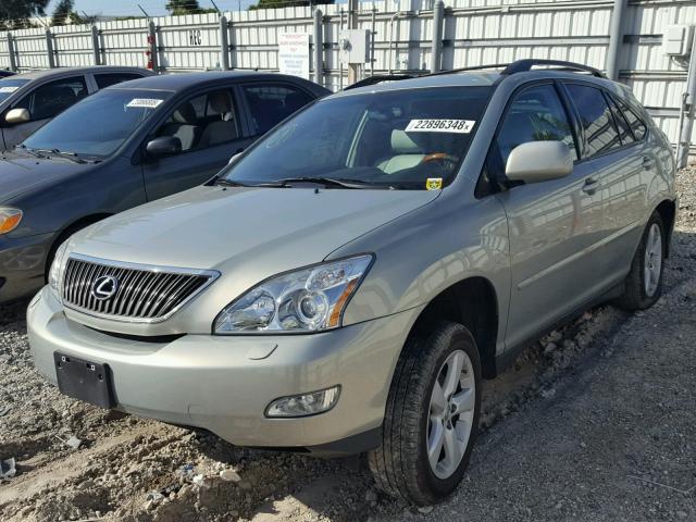 2T2HK31U47C007948 - 2007 LEXUS RX 350 TEAL photo 2