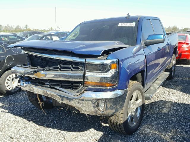 3GCPCREC1HG106042 - 2017 CHEVROLET SILVERADO BLUE photo 2