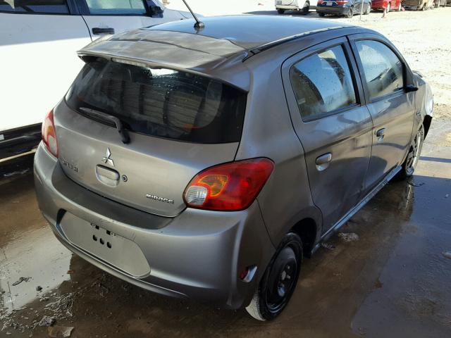 ML32A4HJ9FH042612 - 2015 MITSUBISHI MIRAGE ES GRAY photo 4