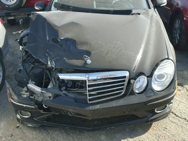 WDBUF72X59B388135 - 2009 MERCEDES-BENZ E 550 BLACK photo 7