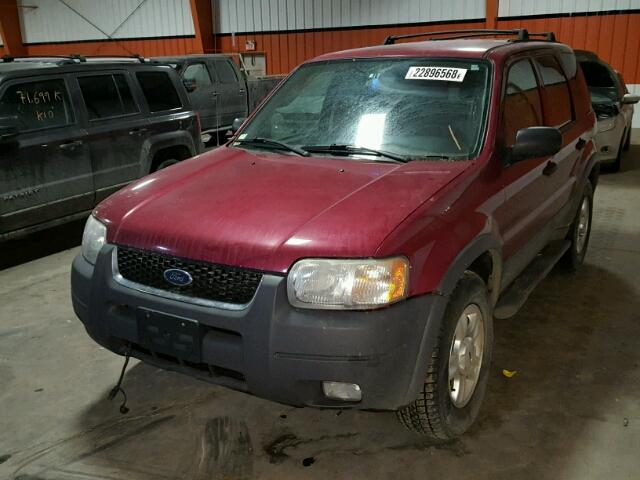 1FMYU93114KB18211 - 2004 FORD ESCAPE XLT RED photo 2