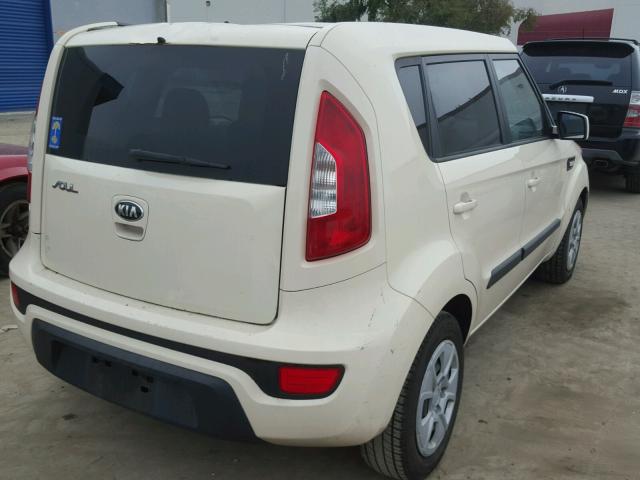 KNDJT2A55D7491549 - 2013 KIA SOUL TAN photo 4