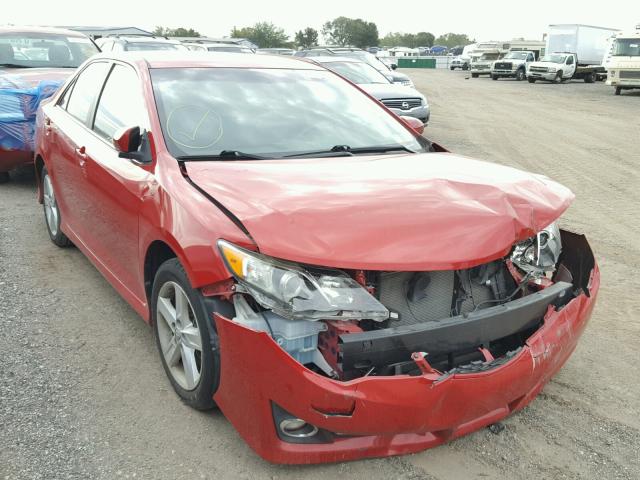 4T1BF1FK9CU515173 - 2012 TOYOTA CAMRY BASE RED photo 1