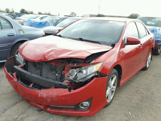 4T1BF1FK9CU515173 - 2012 TOYOTA CAMRY BASE RED photo 2