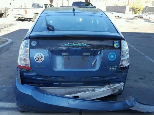 JTDKB20U687749356 - 2008 TOYOTA PRIUS BLUE photo 9