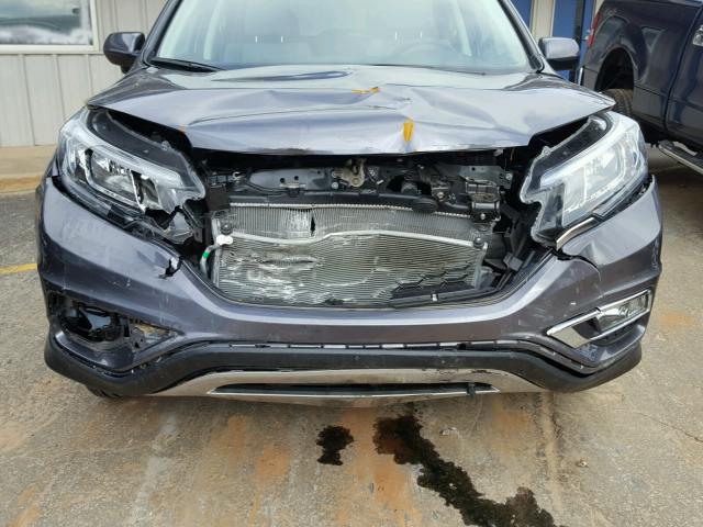 2HKRM3H53FH558935 - 2015 HONDA CR-V EX BLUE photo 9