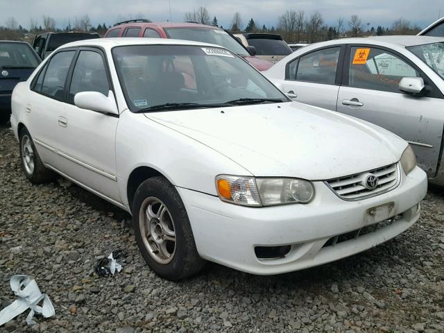 1NXBR12E01Z447494 - 2001 TOYOTA COROLLA CE WHITE photo 1