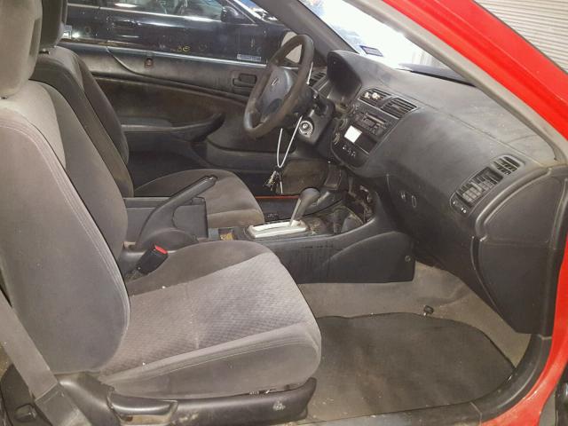 1HGEM22105L069838 - 2005 HONDA CIVIC DX V RED photo 5