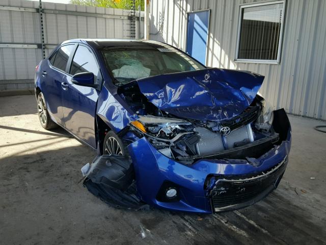 2T1BURHEXFC315274 - 2015 TOYOTA COROLLA L BLUE photo 1