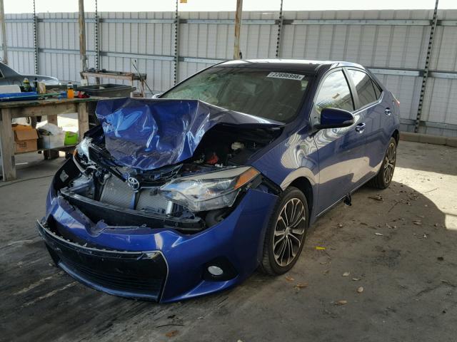 2T1BURHEXFC315274 - 2015 TOYOTA COROLLA L BLUE photo 2