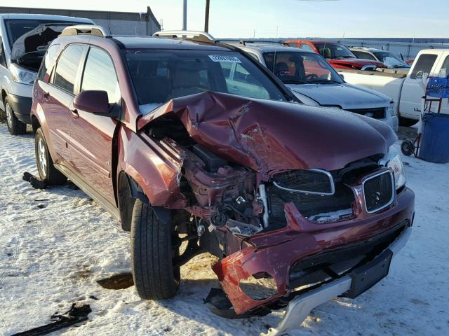 2CKDL43F386005804 - 2008 PONTIAC TORRENT MAROON photo 1