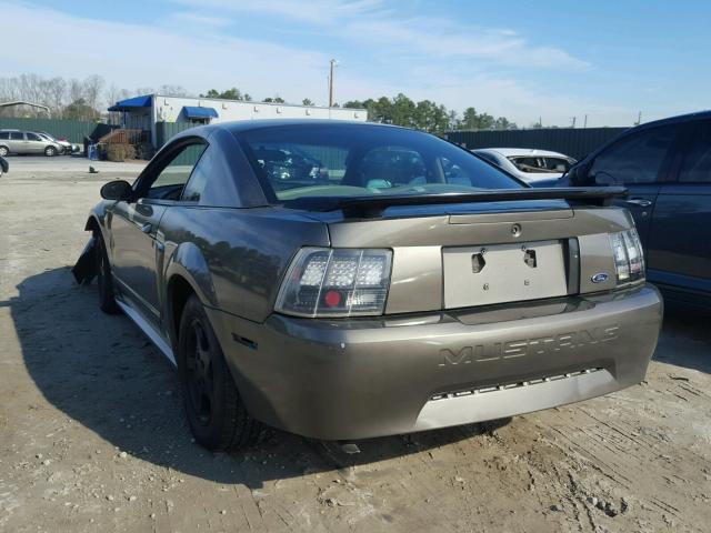 1FAFP40491F256917 - 2001 FORD MUSTANG GRAY photo 3