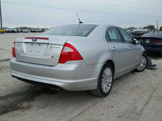 3FADP0L33BR299964 - 2011 FORD FUSION HYB SILVER photo 4