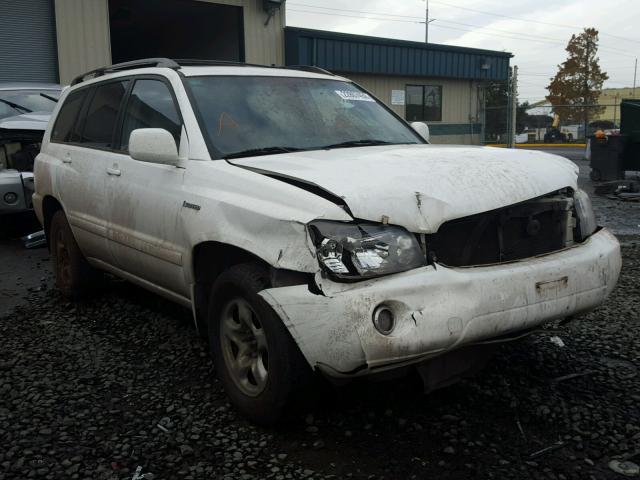 JTEEP21A350077646 - 2005 TOYOTA HIGHLANDER WHITE photo 1