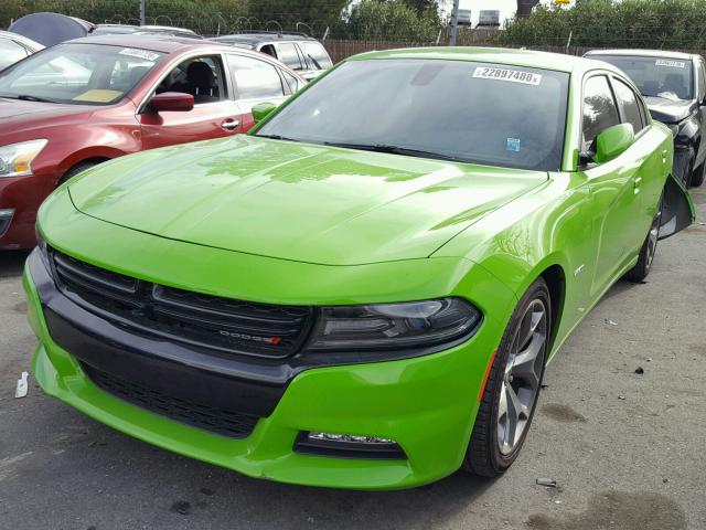 2C3CDXCT2HH551686 - 2017 DODGE CHARGER R/ GREEN photo 2