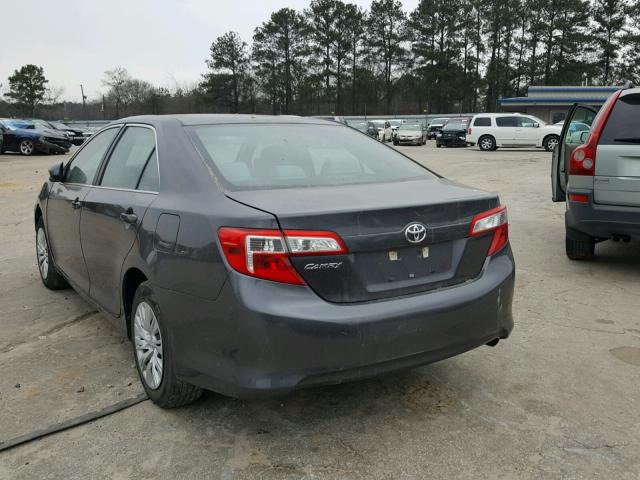 4T4BF1FK4DR287428 - 2013 TOYOTA CAMRY L GRAY photo 3