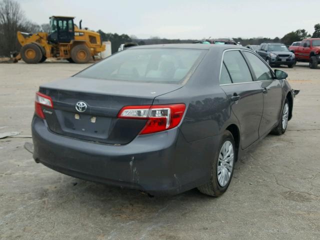 4T4BF1FK4DR287428 - 2013 TOYOTA CAMRY L GRAY photo 4