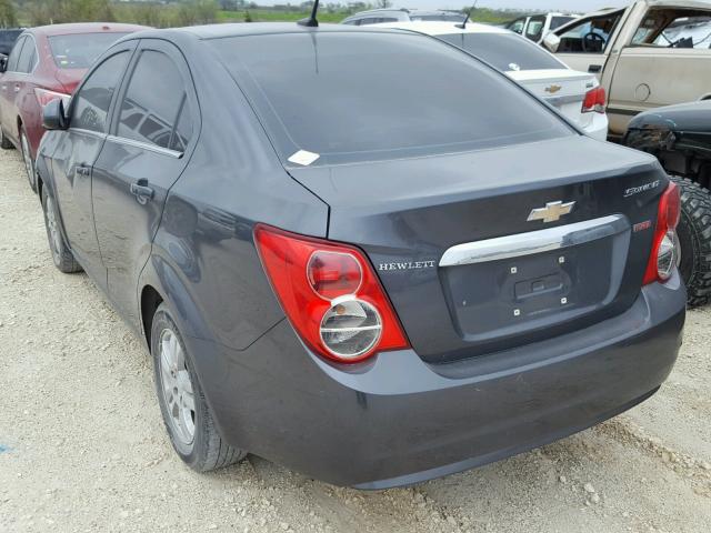 1G1JC5SB0D4178814 - 2013 CHEVROLET SONIC LT GRAY photo 3