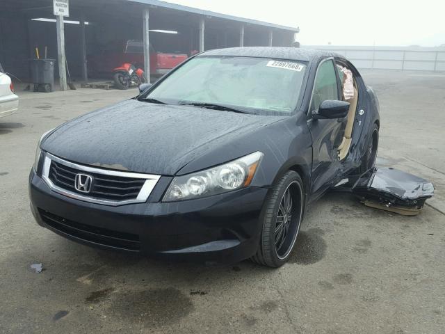 JHMCP26358C073539 - 2008 HONDA ACCORD LX BLACK photo 2