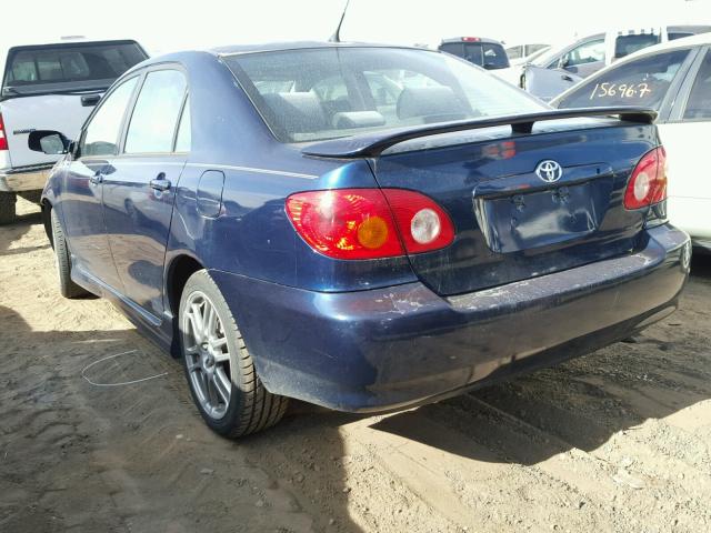 1NXBR32E45Z461576 - 2005 TOYOTA COROLLA CE BLUE photo 3