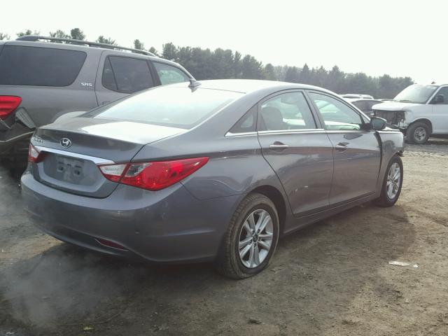 5NPEB4AC6DH601048 - 2013 HYUNDAI SONATA GLS GRAY photo 4