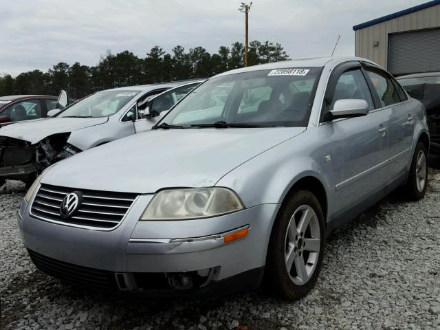 WVWRH63B94P102555 - 2004 VOLKSWAGEN PASSAT GLX SILVER photo 2