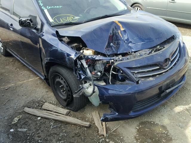 2T1BU4EE3DC127927 - 2013 TOYOTA COROLLA BA BLUE photo 9