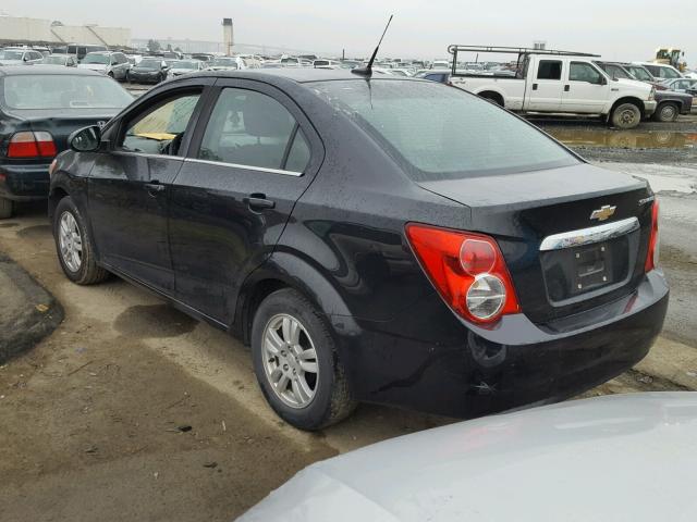 1G1JC5SGXD4127641 - 2013 CHEVROLET SONIC LT BLACK photo 3