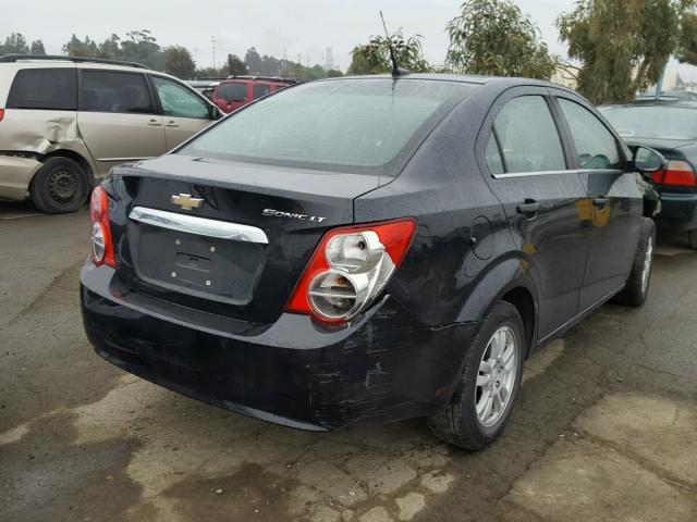 1G1JC5SGXD4127641 - 2013 CHEVROLET SONIC LT BLACK photo 4