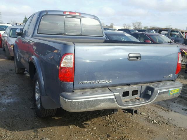 5TBRT34195S464789 - 2005 TOYOTA TUNDRA ACC BLUE photo 3