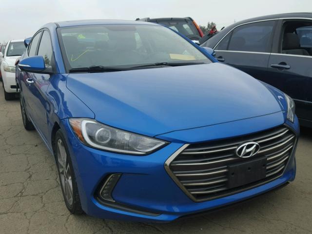 5NPD84LF5HH002665 - 2017 HYUNDAI ELANTRA SE BLUE photo 1