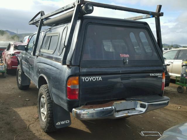 4TAWM72N3YZ655370 - 2000 TOYOTA TACOMA XTR BLACK photo 3