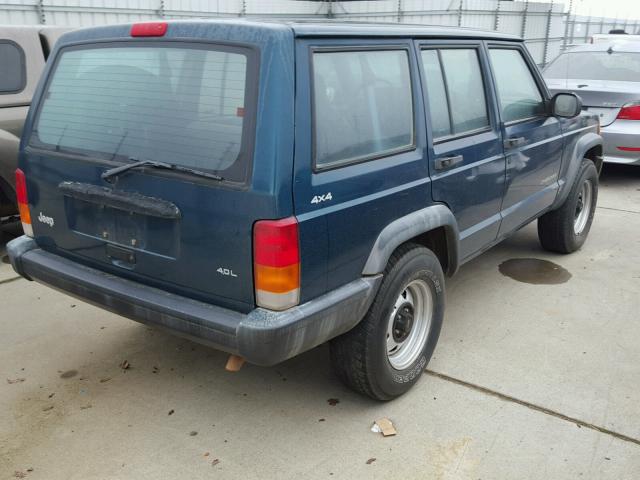 1J4FJ28S2WL172329 - 1998 JEEP CHEROKEE S GREEN photo 4