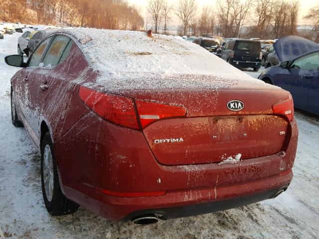 5XXGM4A73CG075249 - 2012 KIA OPTIMA LX RED photo 3