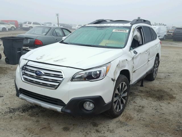 4S4BSENC5G3358816 - 2016 SUBARU OUTBACK 3. WHITE photo 2