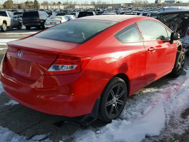 2HGFG3B56DH509416 - 2013 HONDA CIVIC LX RED photo 4