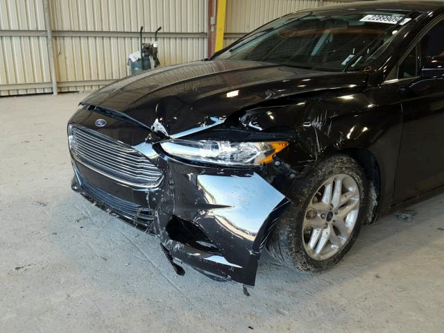 3FA6P0H74GR333969 - 2016 FORD FUSION SE BLACK photo 9