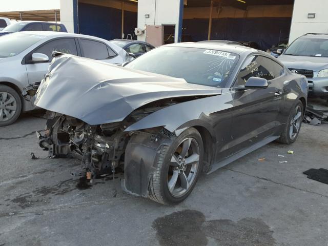 1FA6P8AM8F5331450 - 2015 FORD MUSTANG GRAY photo 2