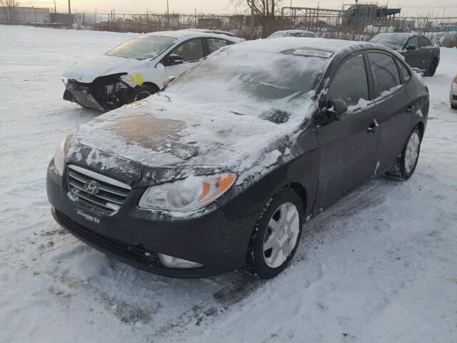 KMHDU45D87U269046 - 2007 HYUNDAI ELANTRA GL BLACK photo 2