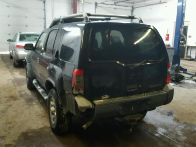 5N1ED28Y7YC606434 - 2000 NISSAN XTERRA XE BLACK photo 3