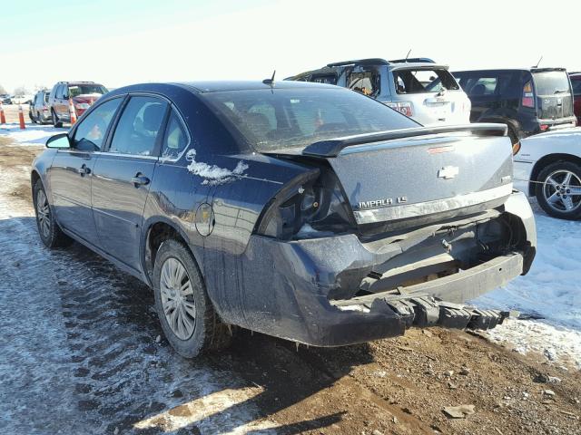 2G1WB58K281347362 - 2008 CHEVROLET IMPALA LS BLUE photo 3