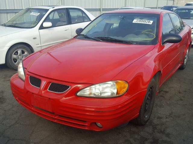 1G2NF52F12C118311 - 2002 PONTIAC GRAND AM S RED photo 2